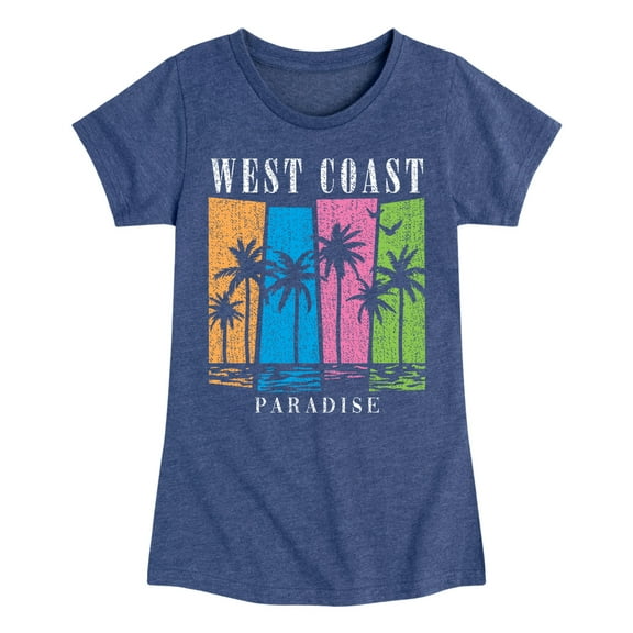 Instant Message - West Coast Paradise - Youth Girls Fitted Short Sleeve T-Shirt