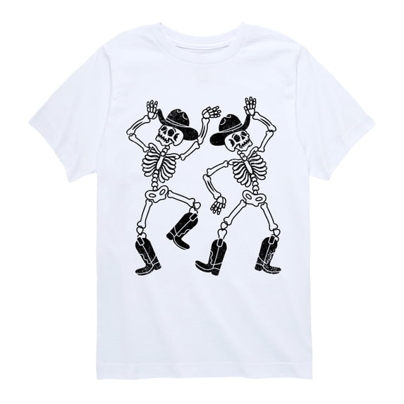 Instant Message - Western Skeletons Short Sleeve Graphic T-Shirt