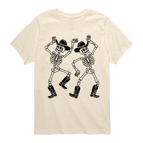 Instant Message - Western Skeletons Short Sleeve Graphic T-Shirt