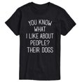 thumbnail image 1 of Instant Message - What I Like About People Their Dogs - Men's Short Sleeve Graphic T-shirt, 1 of 5