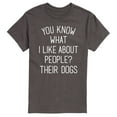 thumbnail image 1 of Instant Message - What I Like About People Their Dogs - Men's Short Sleeve Graphic T-shirt, 1 of 5
