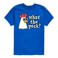 thumbnail image 1 of Instant Message - What The Peck Chicken - Toddler & Youth Short Sleeve Graphic T-Shirt, 1 of 6
