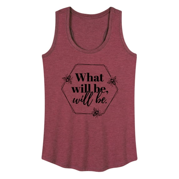 Instant Message - What Will Be Will Be - Women's Racerback Tank Top
