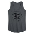 thumbnail image 1 of Instant Message - What Will Be Will Be - Women's Racerback Tank Top, 1 of 6