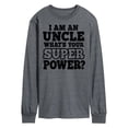 thumbnail image 1 of Instant Message - What's Your Super Power - Men's Long Sleeve T-Shirt, 1 of 6
