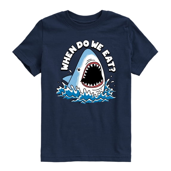 Instant Message - When Do We Eat - Toddler & Youth Short Sleeve Graphic T-Shirt