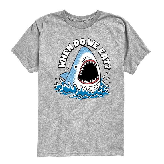 Instant Message - When Do We Eat - Youth Boys Short Sleeve Graphic T-Shirt