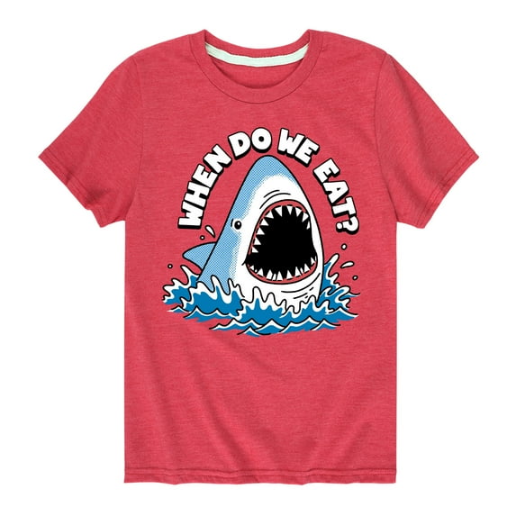 Instant Message - When Do We Eat - Toddler & Youth Short Sleeve Graphic T-Shirt