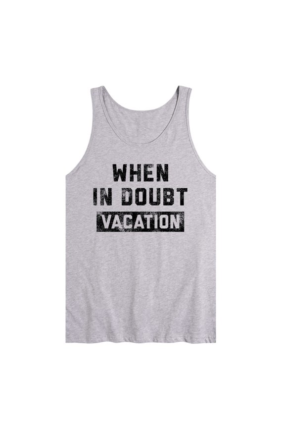 - When In Doubt Vacation Graphic Tank Top