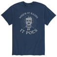 thumbnail image 1 of Instant Message - When It Rains It Poes - Men's Short Sleeve Graphic T-shirt, 1 of 5