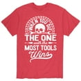 thumbnail image 1 of Instant Message - When You Die The One With The Most Tools Wins - Men's Short Sleeve Graphic T-Shirt, 1 of 5