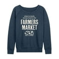 thumbnail image 1 of Instant Message - When in Doubt, Always Head to the Farmer's Market - Women's Lightweight French Terry Long Sleeve Shirt, 1 of 6