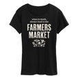 thumbnail image 1 of Instant Message - When in Doubt, Always Head to the Farmer's Market - Women's Short Sleeve Graphic T-Shirt, 1 of 6