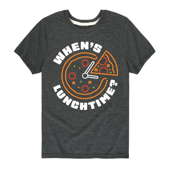 Instant Message - Whens Lunchtime - Toddler & Youth Short Sleeve Graphic T-Shirt