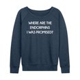 thumbnail image 1 of Instant Message - Where Are The Endorphins - Women's Lightweight French Terry Long Sleeve Shirt, 1 of 6