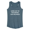 thumbnail image 1 of Instant Message - Where Are The Endorphins - Women's Racerback Tank Top, 1 of 6