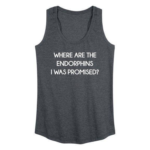Instant Message - Where Are The Endorphins - Women's Racerback Tank Top