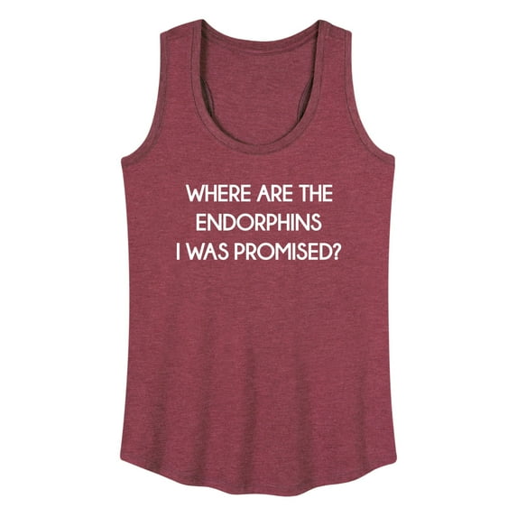 Instant Message - Where Are The Endorphins - Women's Racerback Tank Top