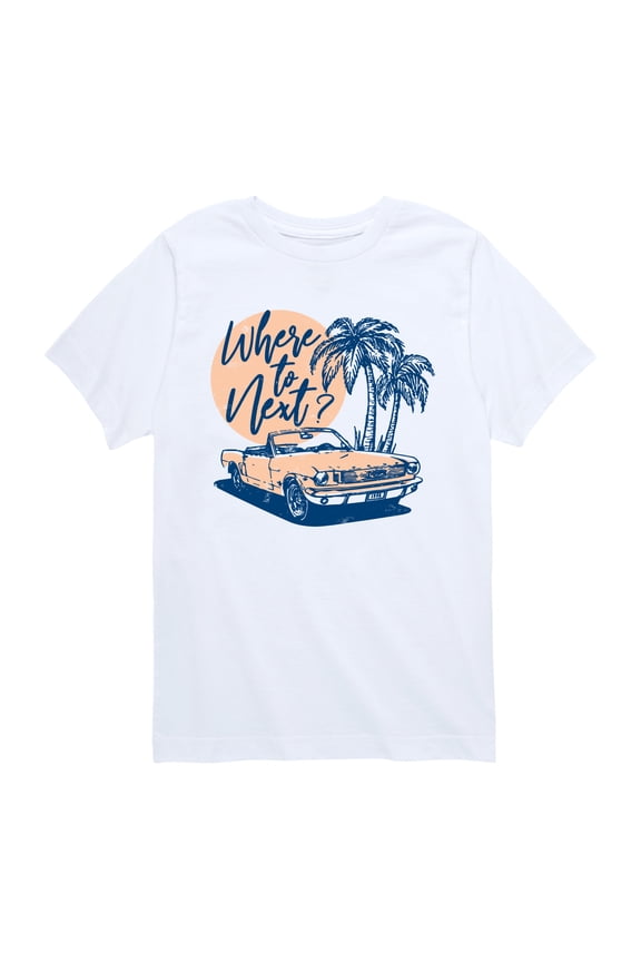 - Where to Next - Youth Boys Short Sleeve Graphic T-Shirt
