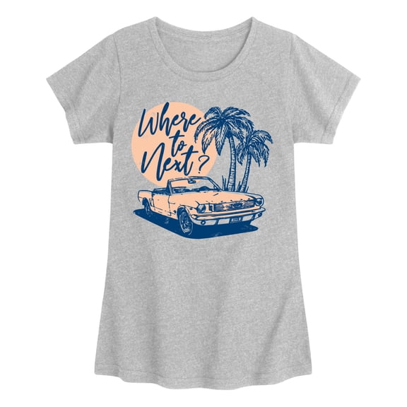 Instant Message - Where To Next -Youth Girls Short Sleeve T-Shirt