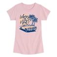 thumbnail image 1 of Instant Message - Where to Next - Youth Girls Fitted Short Sleeve T-Shirt, 1 of 5