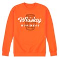 thumbnail image 1 of Instant Message - Whiskey Business - Men's Crew Neck Fleece Pullover, 1 of 1