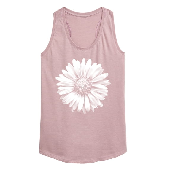 Instant Message - White Daisy - Women's Racerback Graphic Tank