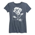 thumbnail image 1 of Instant Message - White Rose - Women's Short Sleeve Graphic T-Shirt, 1 of 5