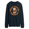 thumbnail image 1 of Instant Message - Who's Getting Smashed - Men's Long Sleeve Graphic T-Shirt, 1 of 5