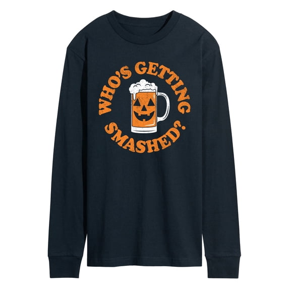 Instant Message - Who's Getting Smashed - Men's Long Sleeve Graphic T-Shirt
