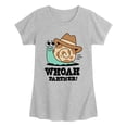 thumbnail image 1 of Instant Message - Whoah Partner Snail - Youth Girls Fitted Short Sleeve T-Shirt, 1 of 4