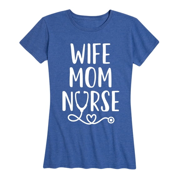 Instant Message - Wife Mom Nurse - Women's Short Sleeve Graphic T-Shirt