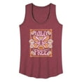 thumbnail image 1 of Instant Message - Wild And Free Butterfly - Women's Racerback Tank Top, 1 of 6