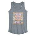 thumbnail image 1 of Instant Message - Wild And Free Butterfly - Women's Racerback Tank Top, 1 of 6