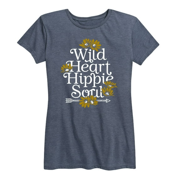 Instant Message - Wild Heart Hippie Soul - Women's Short Sleeve Graphic T-Shirt