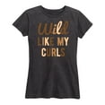 thumbnail image 1 of Instant Message - Wild Like My Curls - Women's Short Sleeve Graphic T-Shirt, 1 of 5