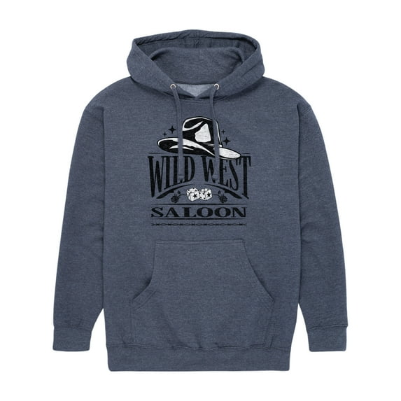 Instant Message - Wild West Saloon - Men's Pullover Hooded Fleece Sweatshirt