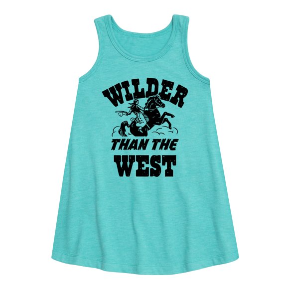 Instant Message - Wilder Than The West - Toddler & Youth Girls A-line Dress