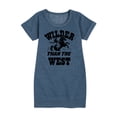 thumbnail image 1 of Instant Message - Wilder Than The West - Toddler & Youth Girls Fleece Dress, 1 of 6