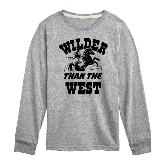 Instant Message - Wilder Than The West - Toddler & Youth Long Sleeve Graphic T-Shirt