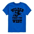 thumbnail image 1 of Instant Message - Wilder Than The West - Toddler & Youth Short Sleeve Graphic T-Shirt, 1 of 6