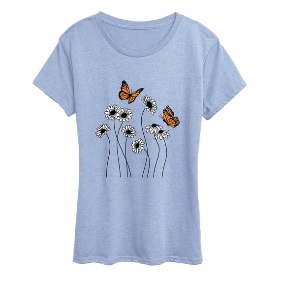 Instant Message - Wildflower Garden - Women's Short Sleeve Graphic T-Shirt