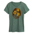 thumbnail image 1 of Instant Message - Window Pane Wildflowers - Women's Short Sleeve Graphic T-Shirt, 1 of 6