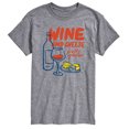 thumbnail image 1 of Instant Message - Wine Cheese Pretty Please - Men's Short Sleeve Graphic T-Shirt, 1 of 5