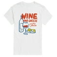 thumbnail image 1 of Instant Message - Wine Cheese Pretty Please - Men's Short Sleeve Graphic T-Shirt, 1 of 5