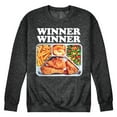 thumbnail image 1 of Instant Message - Winner Winner Chicken Dinner - Men's Crew Neck Fleece Pullover, 1 of 6