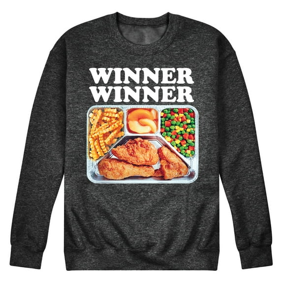 Instant Message - Winner Winner Chicken Dinner - Men's Crew Neck Fleece Pullover