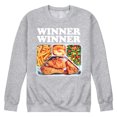 thumbnail image 1 of Instant Message - Winner Winner Chicken Dinner - Men's Crew Neck Fleece Pullover, 1 of 6