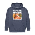thumbnail image 1 of Instant Message - Winner Winner Chicken Dinner - Men's Pullover Hooded Fleece Sweatshirt, 1 of 7