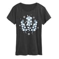 thumbnail image 1 of Instant Message - Winter Flowers- Women's Short Sleeve Graphic T-shirt, 1 of 5